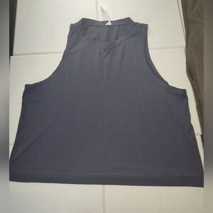 Avocado Gray Crop Muscle Tee Size M #366